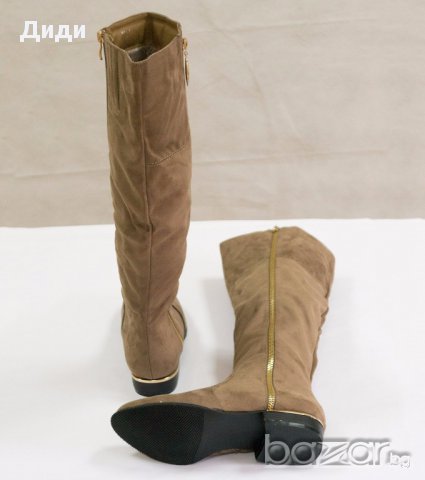 Дамски ботуши в нюанс на кафяво марка Zaza Pata Paris, снимка 3 - Дамски ботуши - 16916193