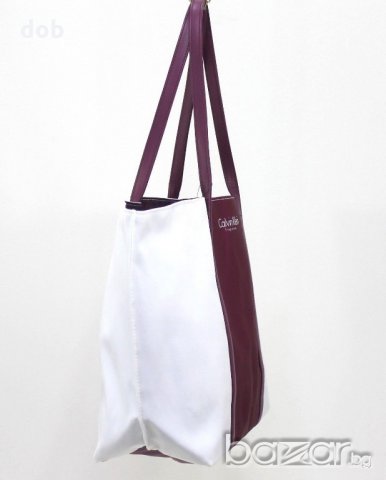 Нова дамска чанта CALVIN KLEIN Euphoria PURPLE & WHITE оригинал, снимка 3 - Чанти - 21382636