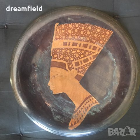 Декоративни чинии с египетски мотиви 9 броя, снимка 4 - Декорация за дома - 24879283