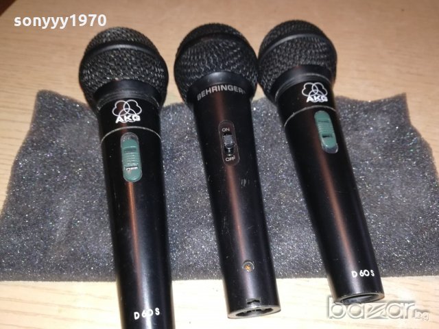 akg & behringer & shure-profi microphone-175лв брои-внос швеицария, снимка 7 - Микрофони - 20275442