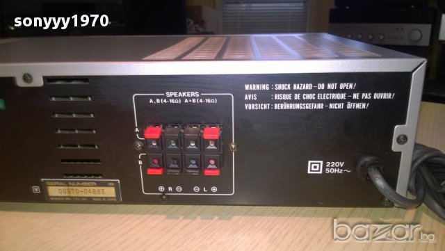 akai am-a201-stereo amplifier-made in japan-внос швеицария, снимка 7 - Ресийвъри, усилватели, смесителни пултове - 8904976