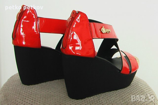 Дамски обувки "Tendenz" - червени , снимка 3 - Дамски ежедневни обувки - 21543456