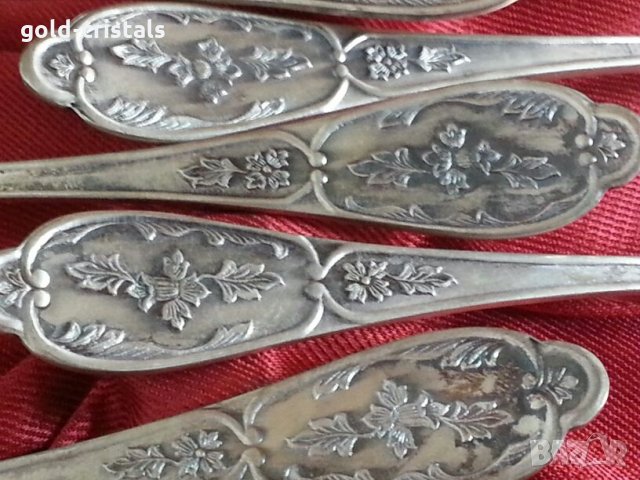 руски посребрени лъжички , снимка 2 - Антикварни и старинни предмети - 22743787