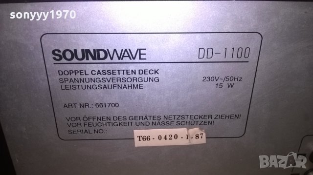soundwave dd-1100 deck-внос швеицария, снимка 11 - Декове - 24542741