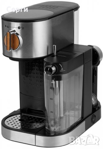 Кафемашина за еспресо MEDION MD 17116, 1470W, 1.2L за вода,  700ml за мляко с пенеща дюза, снимка 3 - Кафемашини - 22662247