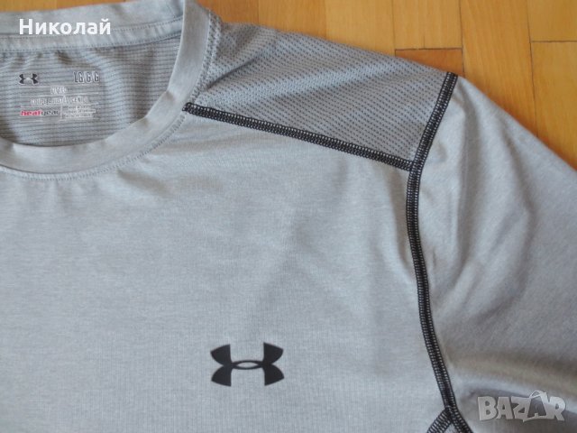 Under Armour Carbon Heather  Raid T-Shirt, снимка 3 - Тениски - 25902160