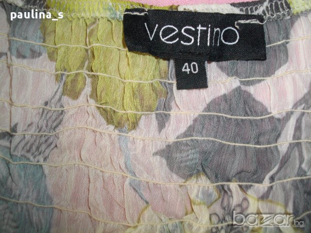 Бутик / Зелен флорален принт на многопластова туника "Vestino"® / голям размер , снимка 14 - Туники - 14668879