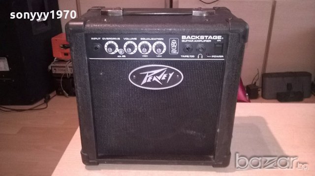 peavey backstage-guitar amplifier-30х30х18см-внос англия, снимка 2 - Ресийвъри, усилватели, смесителни пултове - 19576059