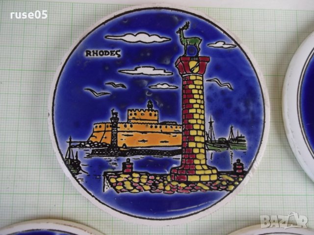 Лот от 5 бр. подложки керамични за чаши, снимка 5 - Други ценни предмети - 22922792