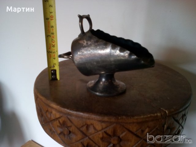 Посребрен масивен  стар - Съд ( 777898) , снимка 5 - Други ценни предмети - 18295030