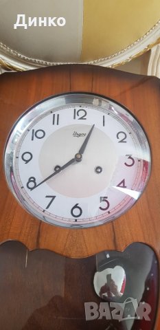 Немски стенен часовник от 50те години марка  Urgos, снимка 2 - Антикварни и старинни предмети - 25919688