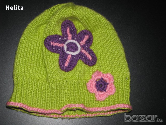 Зимна шапка и шал - ръчна изработка - размер 4-5 год, снимка 4 - Шапки, шалове и ръкавици - 16495768
