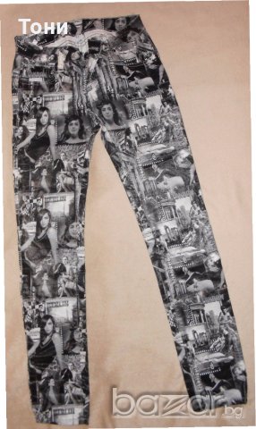 Панталон на модни надписи М размер , снимка 3 - Панталони - 19676000