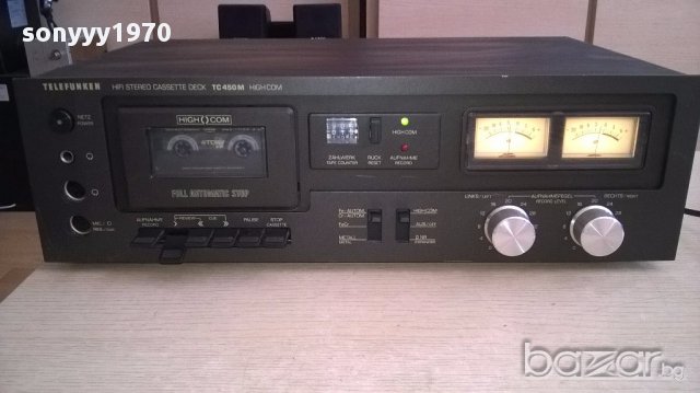 Ретро колекция telefunken tc450m high com-deck-germany-внос швеицария, снимка 6 - Ресийвъри, усилватели, смесителни пултове - 17948425