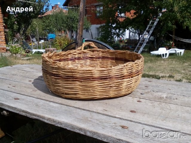 Старинен кош,панер, снимка 2 - Антикварни и старинни предмети - 19274609