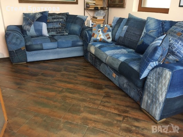 Дънкови дивани / Ръчно изработени дамаски, снимка 10 - Платове и дамаски - 22317749