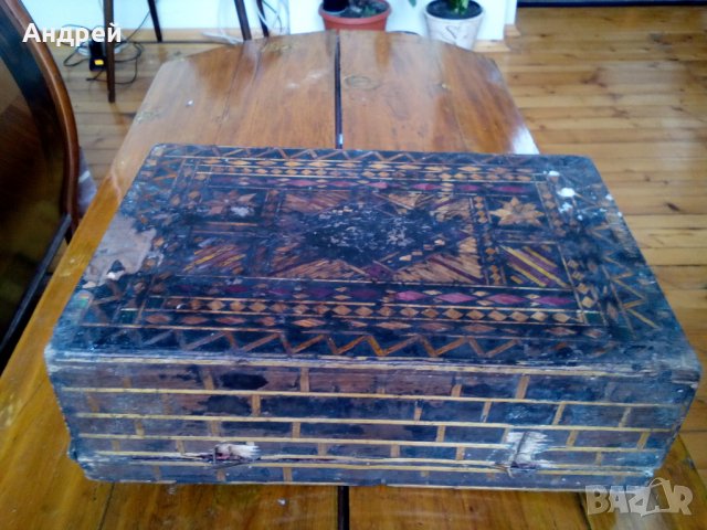 Старо дървено куфарче, снимка 6 - Антикварни и старинни предмети - 23863500