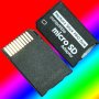 Memory Stick MS Pro Duo Psp адаптор за microSD карти, снимка 1 - PlayStation конзоли - 15053079