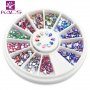 3D ситни капковидни  цветни камъчета фигурки декорация за нокти маникюр в кутия, снимка 1 - Други - 22180133