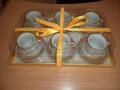Сервиз за кафе в подаръчна кутия, снимка 1 - Сервизи - 19531212