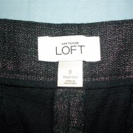Дизайнерски сребърни бермуди ”Loft”® by Ann Taylor / голям размер , снимка 2 - Къси панталони и бермуди - 14922131