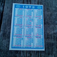 Календарче СПОРТ ТОТО 1972, снимка 2 - Антикварни и старинни предмети - 19500541