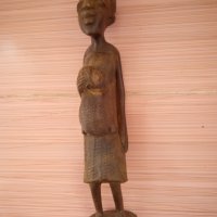 Стара абаносова статуетка, снимка 4 - Статуетки - 24190825
