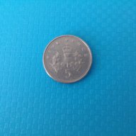 монета 5 pence 2000г Elizabeth 2 пет пенса, снимка 1 - Нумизматика и бонистика - 15263679