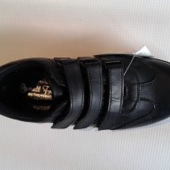 Детски обувки от естествена кожа, черни с лепенки, ортопедични, снимка 6 - Детски маратонки - 9666560