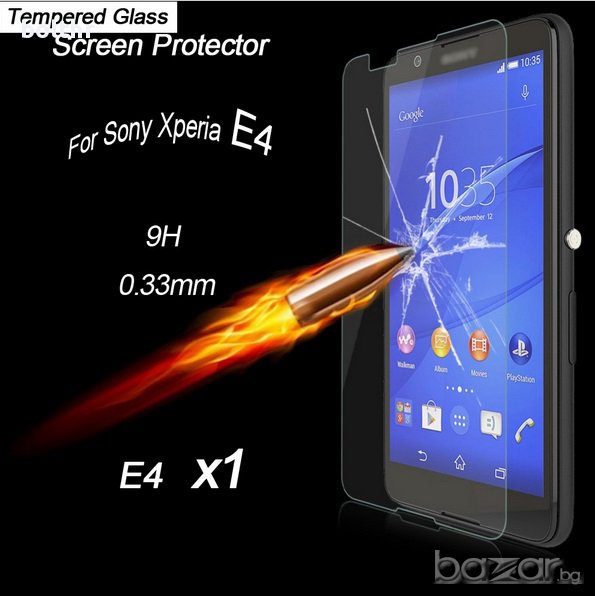 TEMPERED GLASS PROTECTOR SONY XPERIA E4, снимка 1