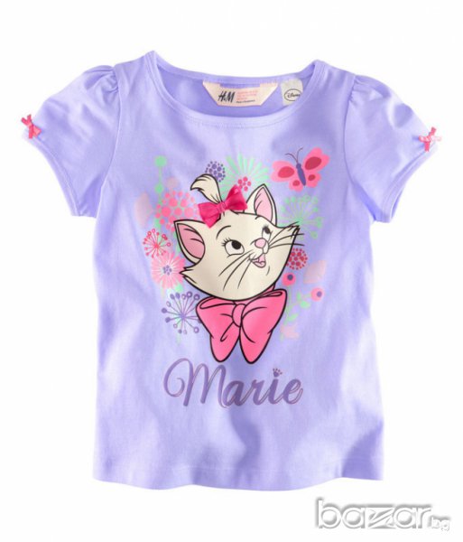 тениска за момичета с Мари, снимка 1
