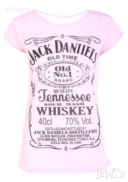 Розова тениска Jack Daniels, снимка 1