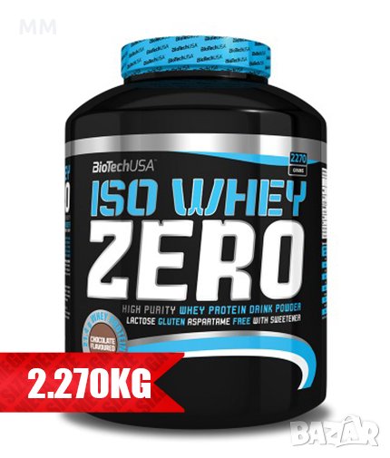 BIOTECH USA Iso Whey ZERO - 2.270кг. + Шейкър, снимка 1