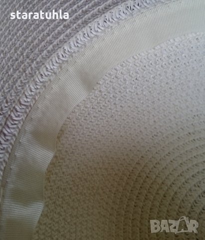 нова елегантна Дамска плажна шапка, капела с периферия от хартия, снимка 6 - Шапки - 21517335