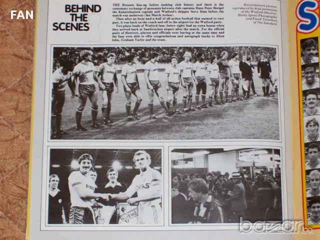 Уотфорд - Кайзерслаутерн оригинална футболна програма Купа на УЕФА 1983 г., снимка 6 - Други ценни предмети - 12176030