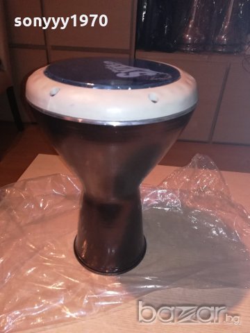 тарамбука в цвят-кафяв металик-40х25см-внос сирия, снимка 12 - Ударни инструменти - 20171524