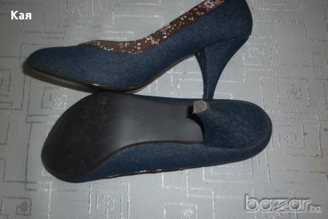 Дънкови обувки , снимка 3 - Дамски обувки на ток - 15000619