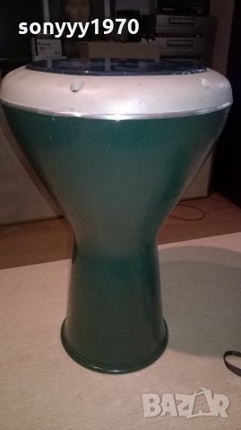 ГОЛЯМА-зелена нова метална тарамбука от сирия 40х25см, снимка 3 - Ударни инструменти - 21988600