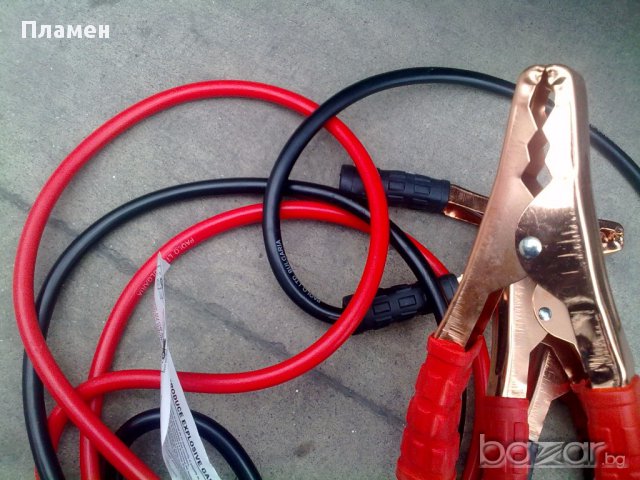 Кабели силови с щипки за прехвърляне подаване на ток към акумулатор 2,5 м. 800А, снимка 5 - Аксесоари и консумативи - 16291296