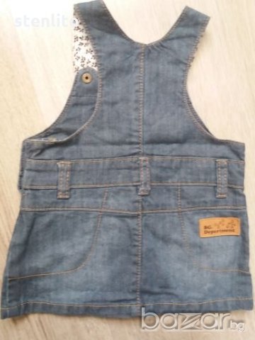 дънков бебешки сукман от H&M, снимка 2 - Панталони и долнища за бебе - 21368749