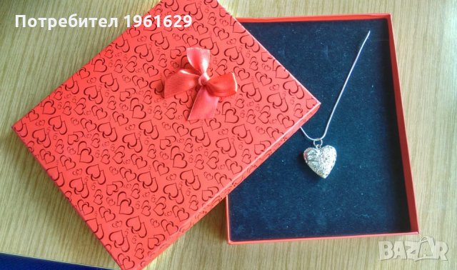Колие сърце отварящо се , снимка 4 - Колиета, медальони, синджири - 25122994