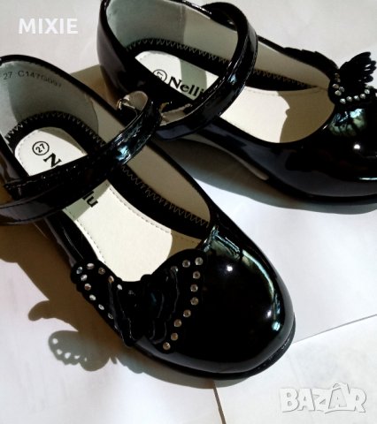 Детски черни лачени обувки Nelli Blu, № 27, снимка 3 - Детски обувки - 26121335