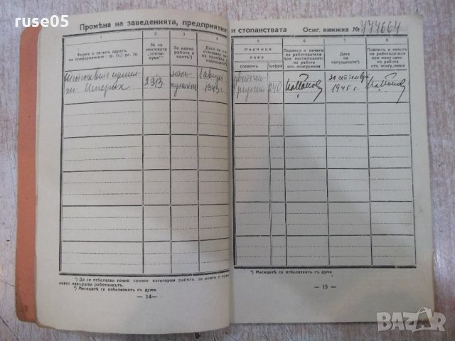 Осигурителна книжка - 1, снимка 6 - Други ценни предмети - 21681124