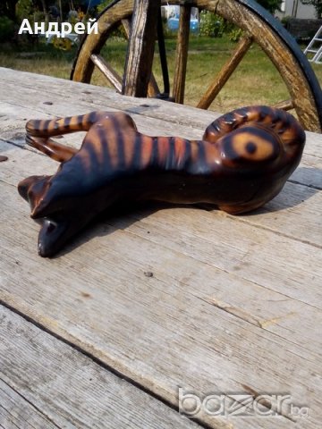 Стара керамична фигура,куче, снимка 5 - Антикварни и старинни предмети - 17137891