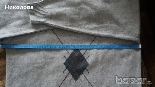 Мъжки вълнен пуловер, снимка 4 - Пуловери - 20879068