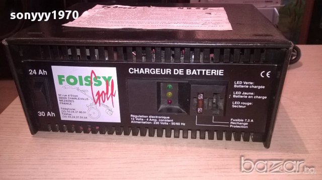 Foissy golf charger 12v/4amp-зарядно-внос швеицария, снимка 14 - Други спортове - 16652516