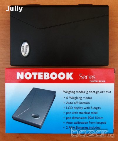 Електронна везна /0.01гр-500гр/- Notebook, снимка 9 - Везни - 9740553