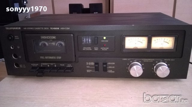 Ретро колекция telefunken tc450m high com-deck-germany-внос швеицария, снимка 7 - Ресийвъри, усилватели, смесителни пултове - 17948425