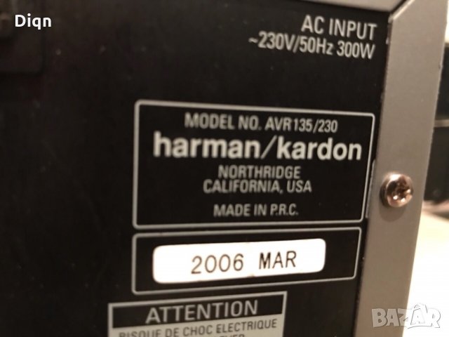 Harman/Kardon AVR135, снимка 6 - Ресийвъри, усилватели, смесителни пултове - 22064276