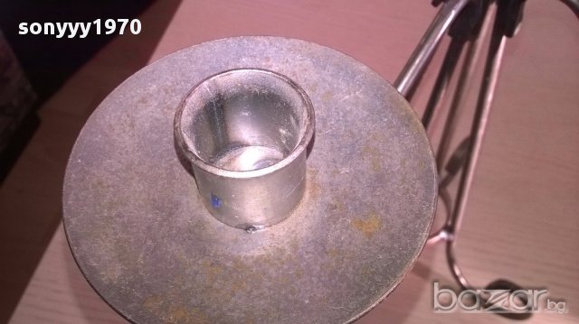 Голям метален свещник-36/36см-внос швеицария, снимка 2 - Антикварни и старинни предмети - 13487854